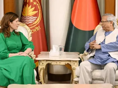 আওয়ামী লীগ নির্বাচনে অংশ নিতে পারবে না: ব্রিটিশ মন্ত্রীকে বললেন ইউনূস