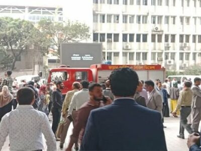 এবার খাস সচিবালয়ে অগ্নিকাণ্ড