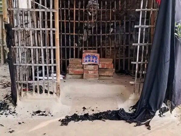 সিলেটে শ্রী শ্রী গৌর-নিতাই মন্দিরে অগ্নিসংযোগ