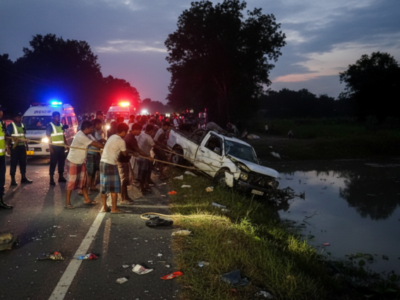 হবিগঞ্জে বাস ও পিকআপ ভ্যানের সংঘর্ষে মর্মান্তিকভাবে চারজনের মৃত্যু