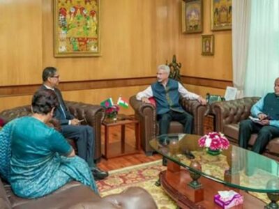 নয়াদিল্লিতে জয়শঙ্করের সঙ্গে হাইকমিশনার রিয়াজ হামিদুল্লাহর সাক্ষাৎ