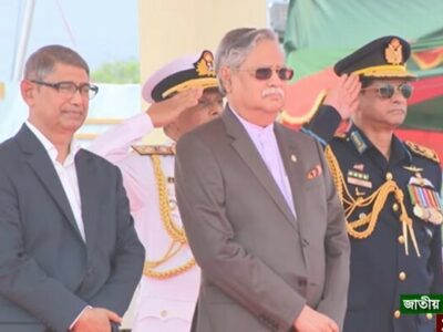 স্বাধীনতা দিবসের কুচকাওয়াজে মহামান্য রাষ্ট্রপতি, সালাম গ্রহণ করলেন