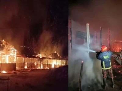 খাগড়াছড়িতে আগুনে পুড়লো মাধ্যমিক বিদ্যালয়