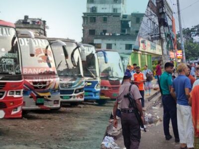 রাজশাহীর সঙ্গে সারা দেশের বাস চলাচল বন্ধ, যাত্রীরা চরম অসুবিধায়!