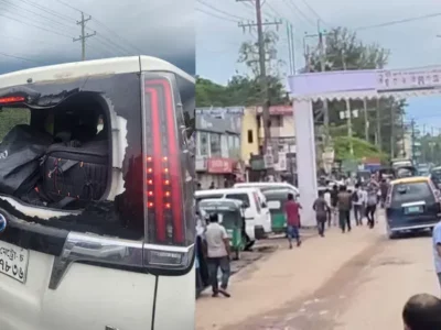 এবার সিলেটে এনসিপির গাড়িবহরে হামলা, ভাঙচুর