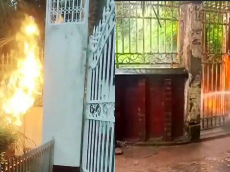 সিরাজগঞ্জে বজ্রপাত থেকে জ্বালানিমন্ত্রীর বাড়িতে আগুন