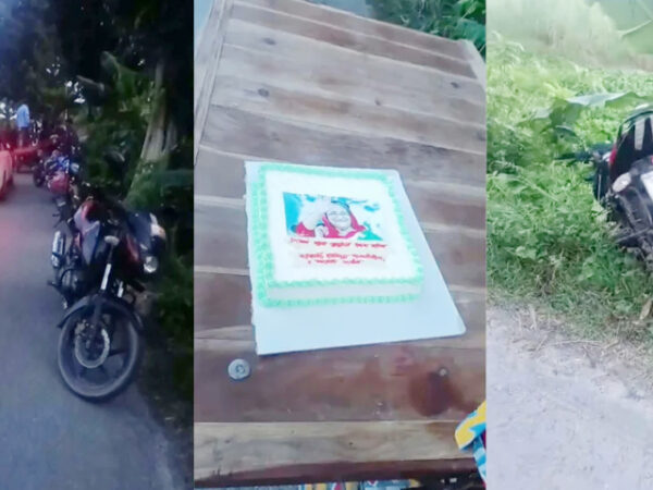 শেখ হাসিনার জন্মদিন পালন, আস্ত কেক-মোটরসাইকেল নিয়ে গেলো পুলিশ