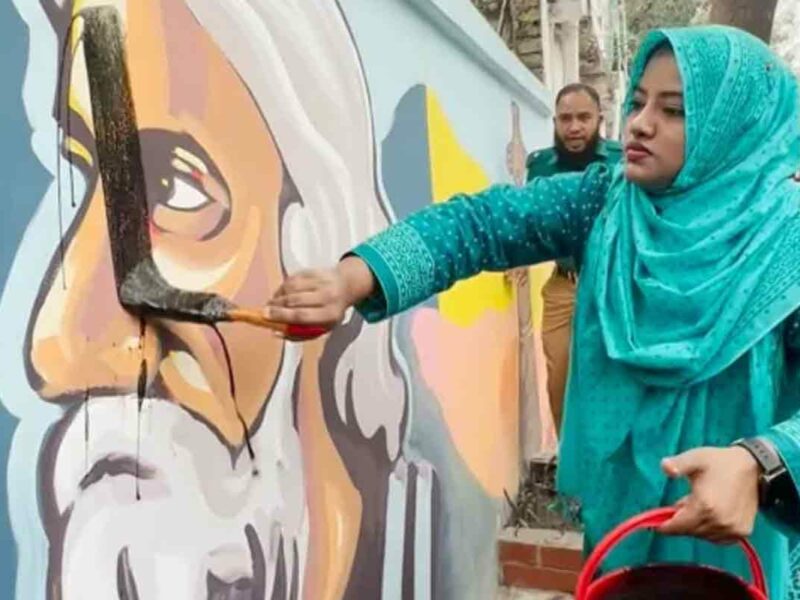 রবীন্দ্রনাথ ঠাকুরের ছবিতে চুনকালি, জুলাই যোদ্ধা আয়াশসহ আটক ৩